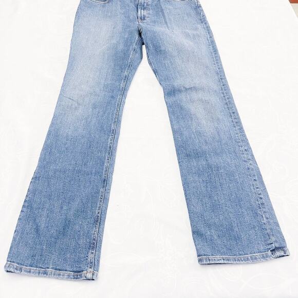 Escada Sport Linda Slim Medium Blue Denim Jeans Flare Leg SZ42 - Picture 2 of 6